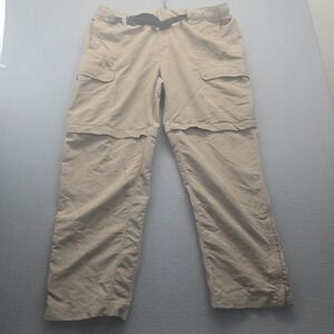 The North Face Mens Convertible Hiking Pants Tan Outdoor Casual XXL Tall‎ Shorts